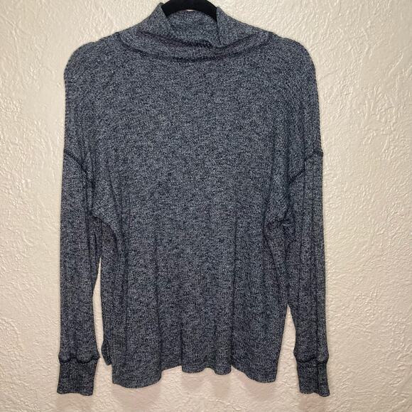 J.Crew Women's Turtleneck in Fine Rib Charcoal Size Medium - Picture 3 of 8
